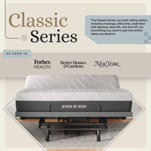 Classic Series Adjustable Bed Base and Mattress Bundle SVEN & SON® 