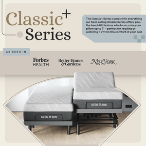ClassicPlus+ Series Adjustable Bed Base Adjustable Base and Mattress Bundle SVEN & SON® 