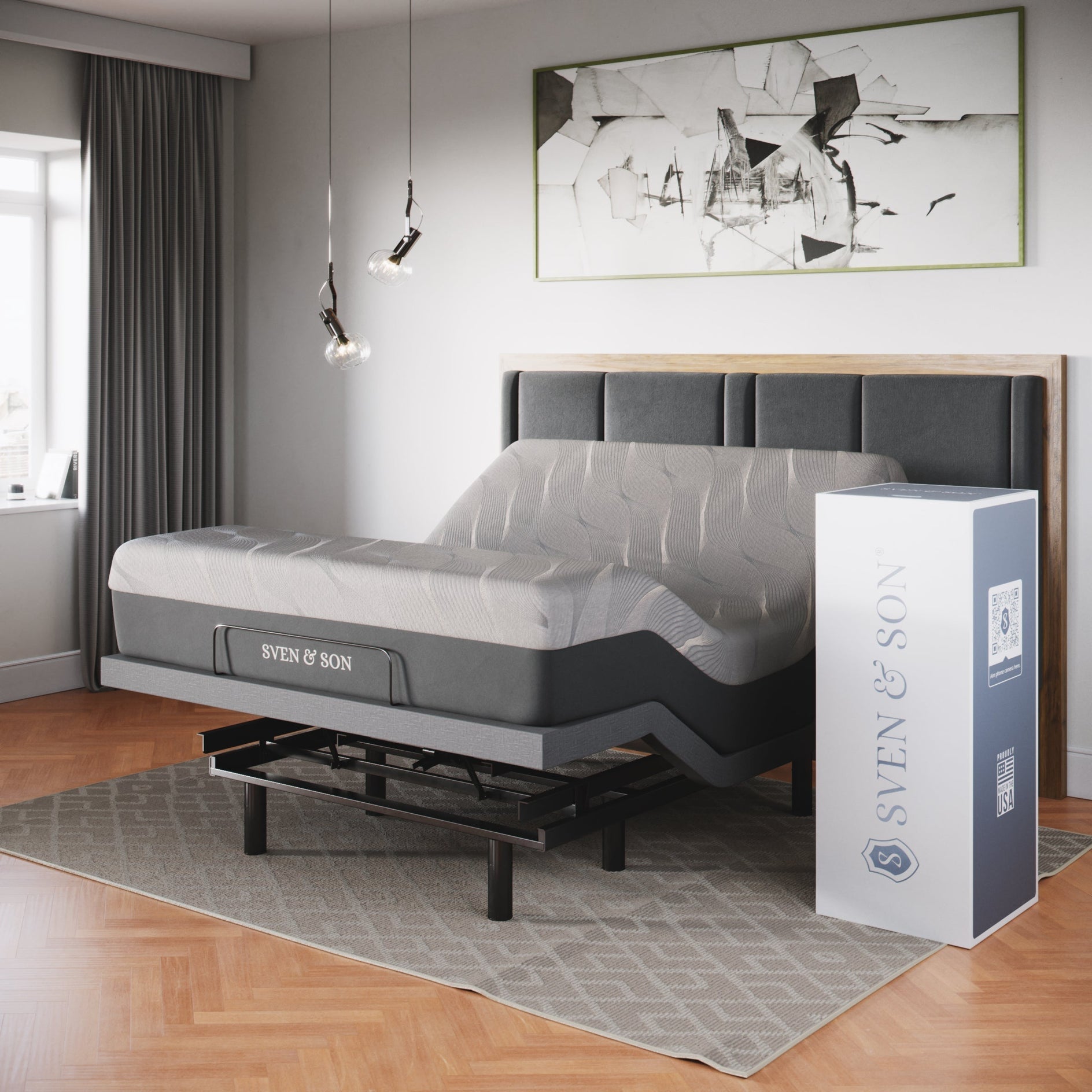 Classic Series Adjustable Bed Base and Mattress Bundle SVEN & SON®