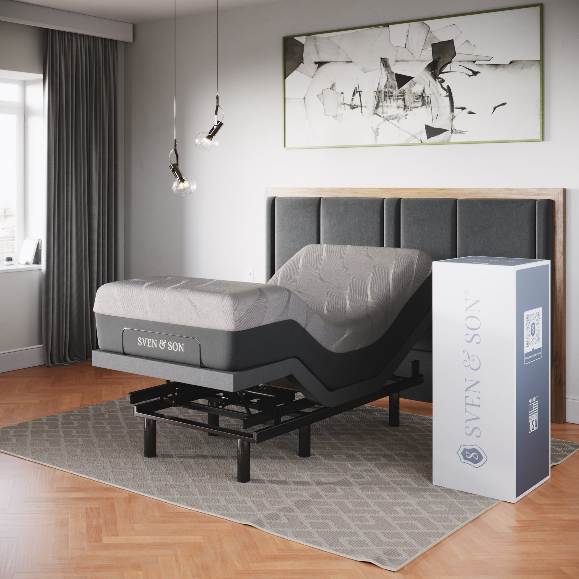 Classic Series Adjustable Bed Base and Mattress Bundle SVEN & SON®