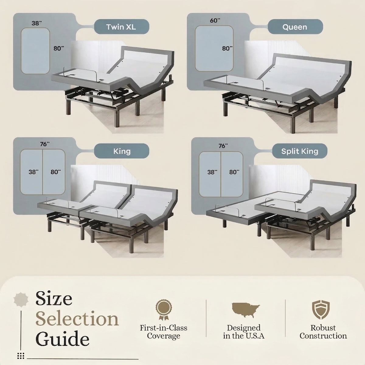 Harmony Series Adjustable Bed Base + Choice of Mattress Bundle