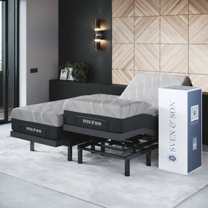 Bliss Series Adjustable Bed Baseand Mattress Bundle SVEN & SON® 