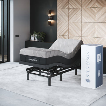 Bliss Series Adjustable Bed Baseand Mattress Bundle SVEN & SON® 