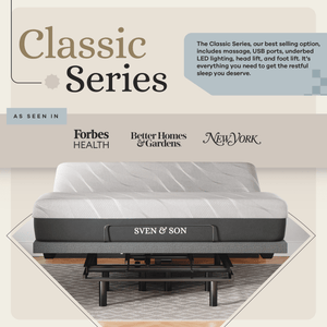 Classic Series Adjustable Bed Base and Mattress Bundle SVEN & SON®