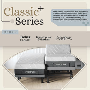 ClassicPlus+ Series Adjustable Bed Base Adjustable Base and Mattress Bundle SVEN & SON®