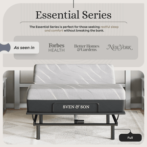 Essential Series Adjustable Bed Base and Mattress Bundle SVEN & SON® 