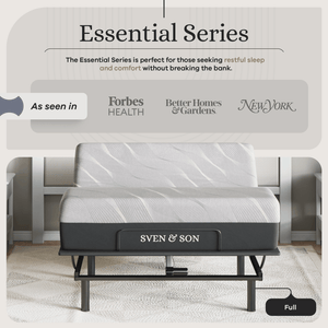 Essential Series Adjustable Bed Base and Mattress Bundle SVEN & SON®