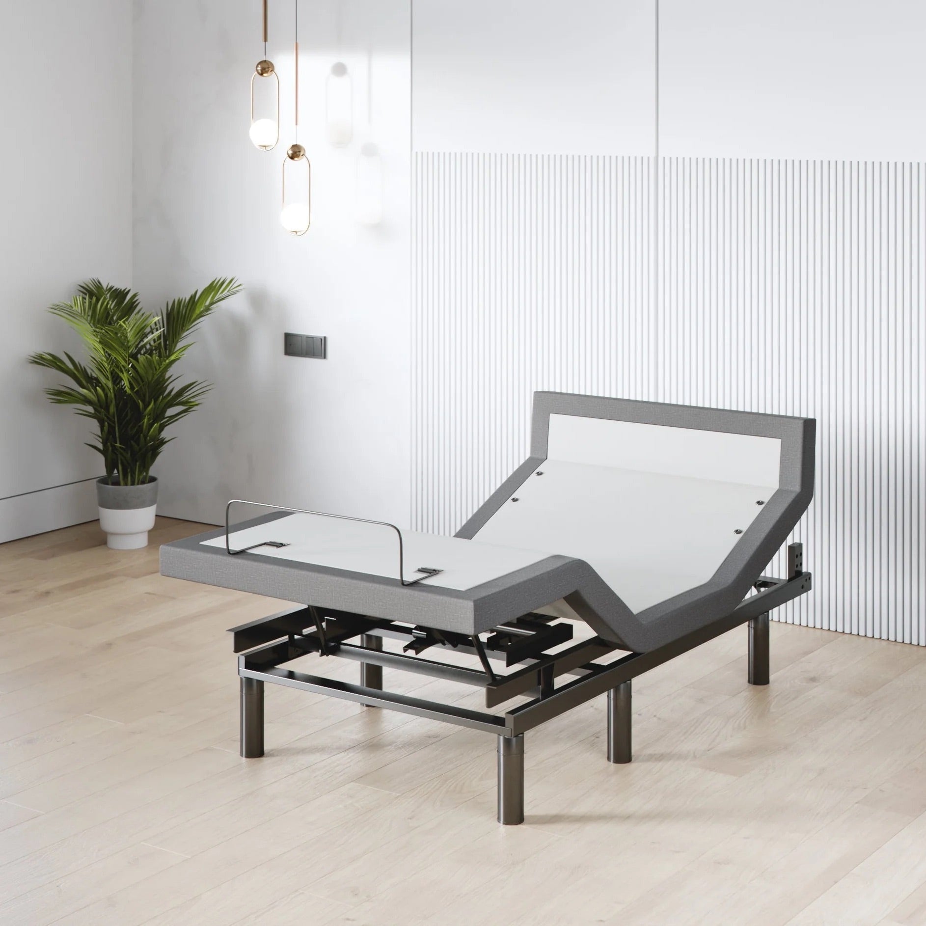 Mattress and top adjustable base set