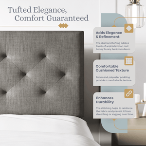 Grey Diamon Tufted Headboard SVEN & SON®