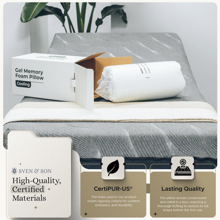 Premium Gell Memory Foam Pillow SVEN & SON®